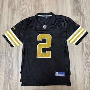 New Orlean Saints Football Jersey Mens Medium Black NFL Brooks